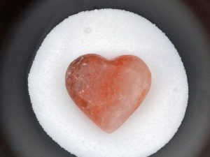 salt heart for massaging